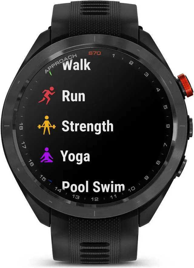 Alt view image 12 of 18 - Garmin Approach S70, 47mm, Premium GPS Golf Watch, Black
