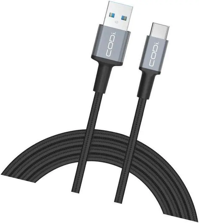 Alt view image 6 of 10 - Codi 6' Braided Nylon USB-C to USB-C Charge & Sync Cable