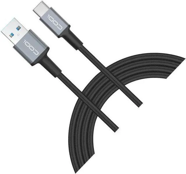 Alt view image 8 of 10 - Codi 6' Braided Nylon USB-C to USB-C Charge & Sync Cable