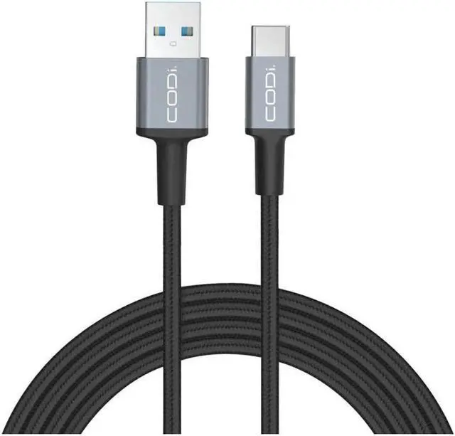Alt view image 5 of 10 - Codi 6' Braided Nylon USB-C to USB-C Charge & Sync Cable