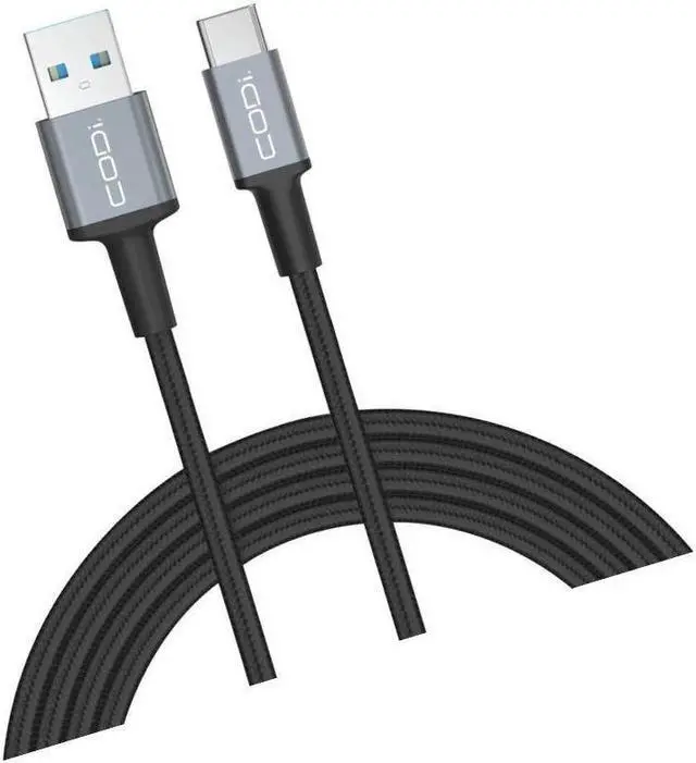 Alt view image 7 of 10 - Codi 6' Braided Nylon USB-C to USB-C Charge & Sync Cable