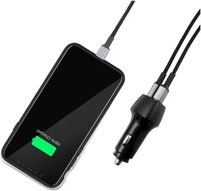 Alt view image 7 of 7 - Codi Dual Port 20W Car Charger/Auto Adapter (USB-C, USB-A Outputs) - 20W - USB Type-C - USB Type-A USB-A 3.0 Quick Charge
