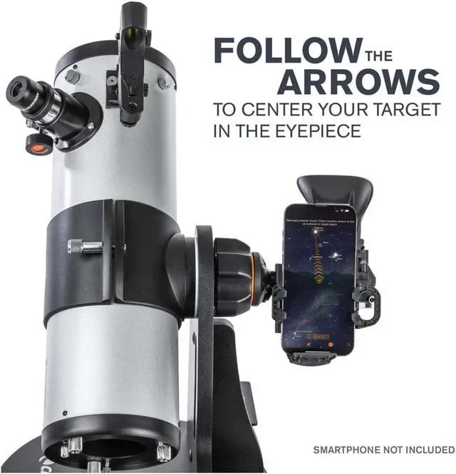 Alt view image 6 of 14 - Celestron Starsense Explorer 114mm Tabletop Dobsonian Telescope