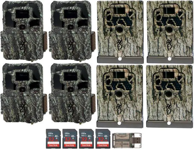 Main image of Browning Dark Ops Pro X Trail Camera w/Memory Card, Security Box Bundle (4-Pack)