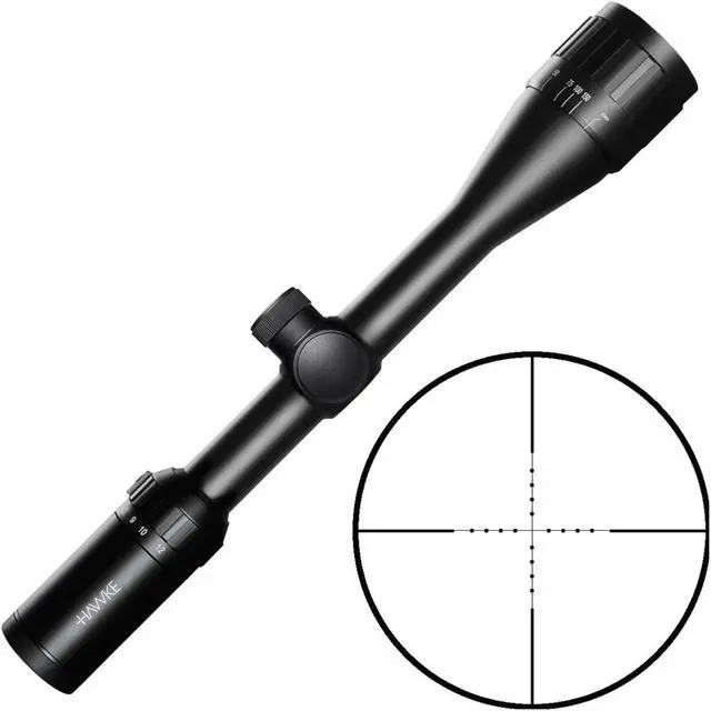 Alt view image 4 of 7 - Hawke Sport Optics Vantage 4-12x40 AO Mil Dot Riflescope with Distressed Cap