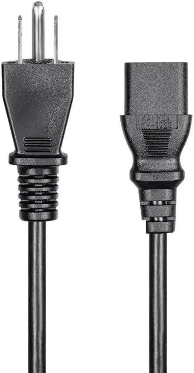 Alt view image 2 of 4 - Monoprice 3-Prong Power Cord (4ft, Black)