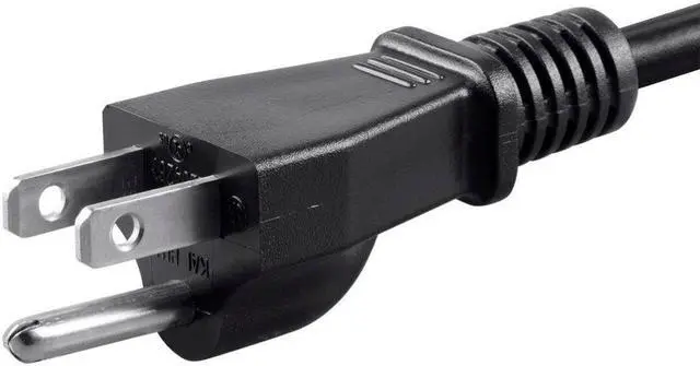 Alt view image 3 of 4 - Monoprice 3-Prong Power Cord (4ft, Black)