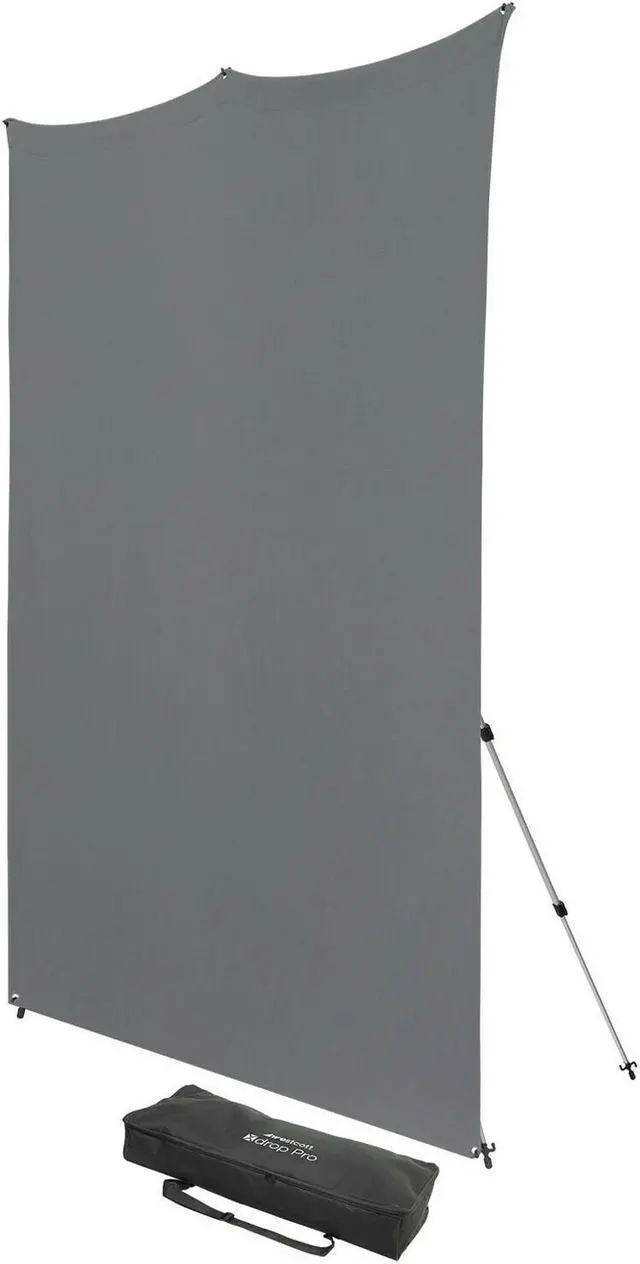 Alt view image 2 of 12 - Westcott X-Drop Pro Wrinkle-Resistant 8 x 8 Feet Backdrop Kit (Neutral Gray)