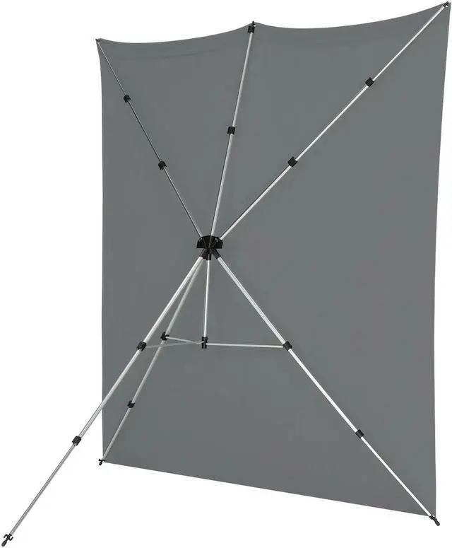 Alt view image 5 of 12 - Westcott X-Drop Pro Wrinkle-Resistant 8 x 8 Feet Backdrop Kit (Neutral Gray)