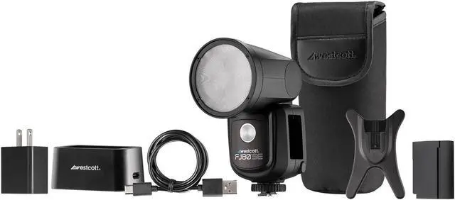 Alt view image 5 of 7 - Westcott FJ80-SE M Universal 80Ws Speedlight with Handheld Mount