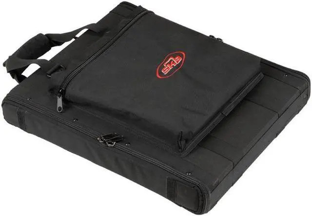 Alt view image 2 of 6 - SKB 1SKB-SC191U 1U Soft Rack Case, Steel Rails, Heavy Duty zippers, outer pocket, Shoulder straps