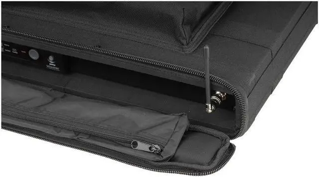 Alt view image 6 of 6 - SKB 1SKB-SC191U 1U Soft Rack Case, Steel Rails, Heavy Duty zippers, outer pocket, Shoulder straps