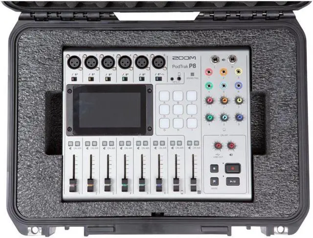 Alt view image 5 of 6 - SKB 3i1711-6-P8 iSeries Zoom PodTRAK P8 Podcast mixer and Accessory Case