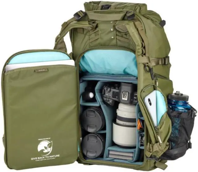 Alt view image 12 of 20 - Shimoda Action X40 v2 Camera Backpack Kit Medium DSLR Core Army Green 520-133
