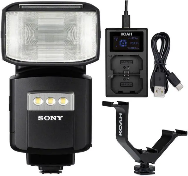 Main image of Sony HVL-F60RM Wireless Radio Control External Flash with Charger Bundle