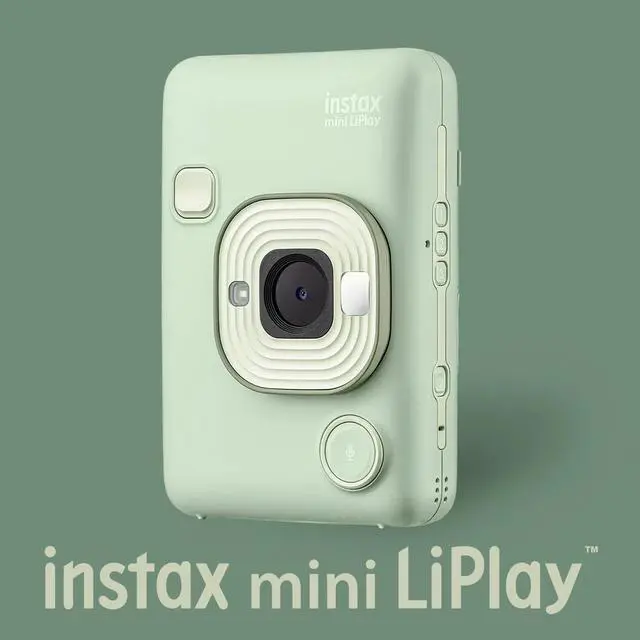 Alt view image 2 of 7 - Fujifilm INSTAX MINI LIPLAY C GREEN VN EX D US + Color/B+W Film and Accessories Kit