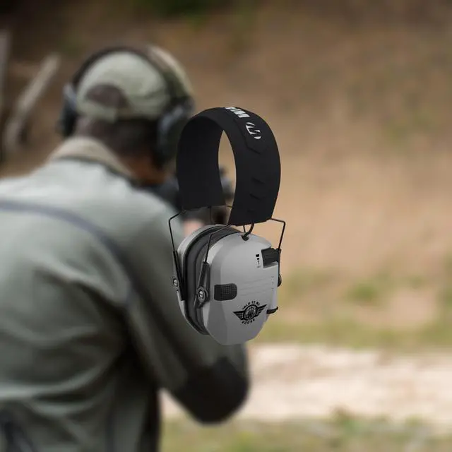 Alt view image 6 of 7 - Walker's Game Ear Razor Slim Electronic Lightweight Shooting Hunting Range Hearing Protection Muffs Glasses Bundle