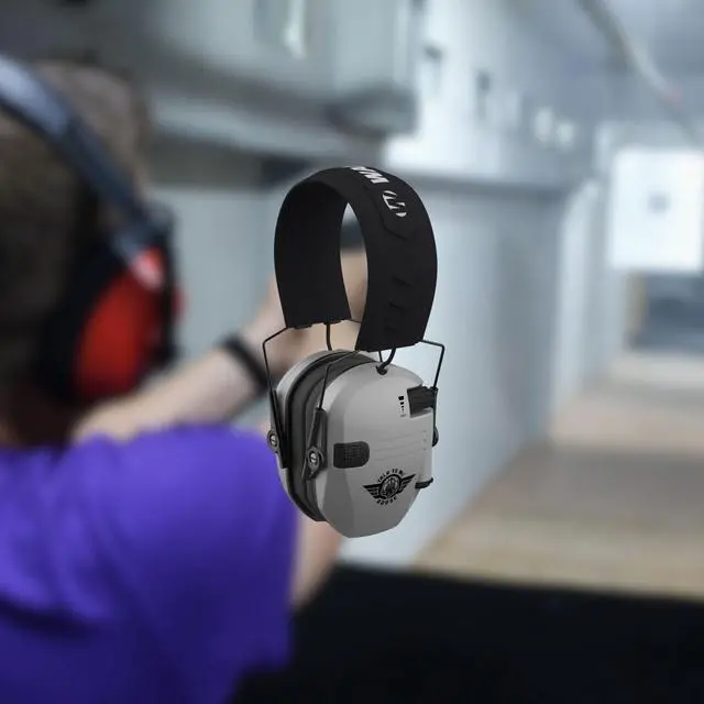 Alt view image 7 of 7 - Walker's Game Ear Razor Slim Electronic Lightweight Shooting Hunting Range Hearing Protection Muffs Glasses Bundle