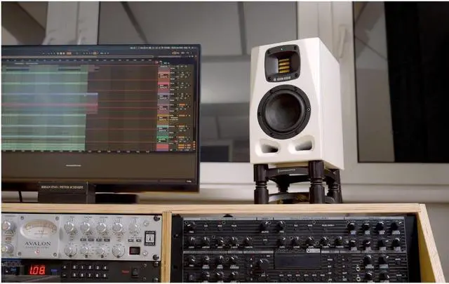 Alt view image 4 of 6 - Adam Audio A4V 4-Inch Powered 2-Way Studio White Monitor