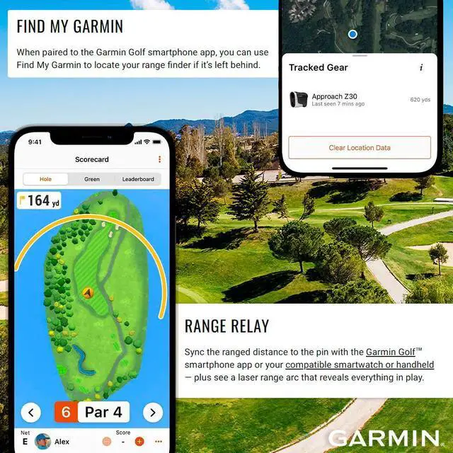 Alt view image 6 of 17 - Garmin Approach® Z30, Golf Laser Range Finder, Range Up to 400 Yards Away