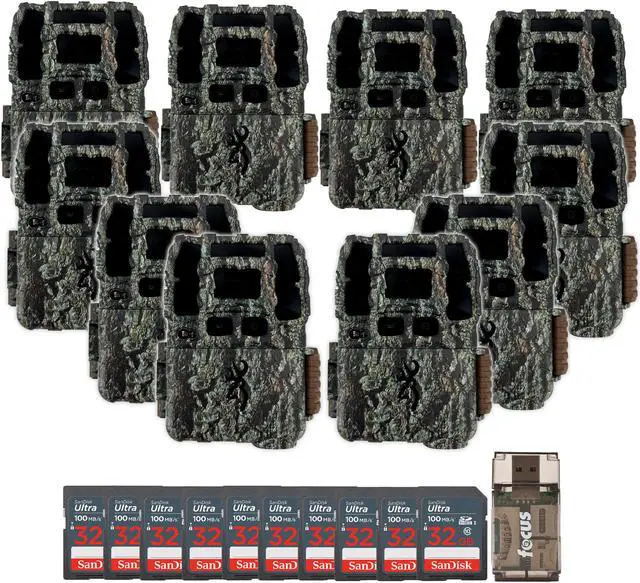 Main image of Browning Trail Camera-Dark Ops Pro DCL NANO Trail Camera with 32GB Memory Cards and Card Reader 10 Pack