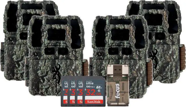 Main image of Browning Trail Camera-Dark Ops Pro DCL NANO Trail Camera with 32GB Memory Cards and Card Reader 4 Pack