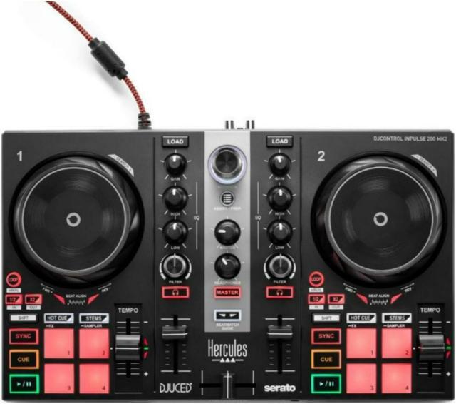 Alt view image 10 of 17 - Hercules IMPL200MK2 DJControl Inpulse 200 MKII 2-Ch DJ Controller