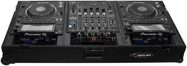 Alt view image 5 of 7 - Odyssey Industrial Board Case Fitting Most 12" DJ Mixers and Two Pioneer CDJ-3000