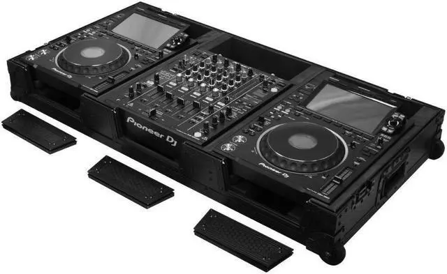 Alt view image 7 of 7 - Odyssey Industrial Board Case Fitting Most 12" DJ Mixers and Two Pioneer CDJ-3000