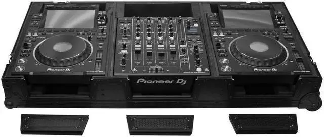 Alt view image 6 of 7 - Odyssey Industrial Board Case Fitting Most 12" DJ Mixers and Two Pioneer CDJ-3000