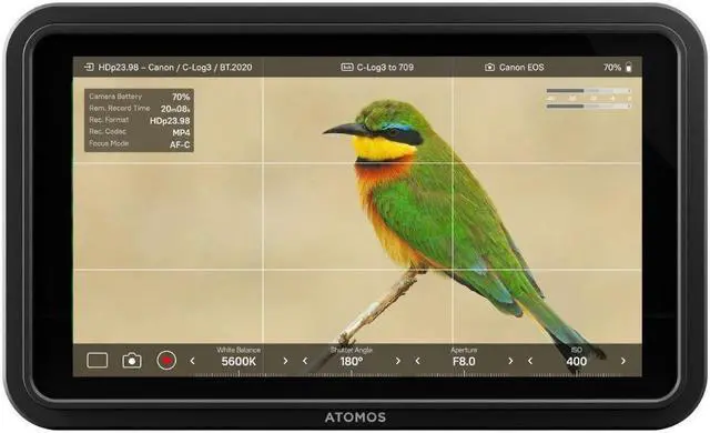 Alt view image 3 of 17 - Atomos Shinobi II 5.2" HDMI HDR Monitor - ATOMSHB003