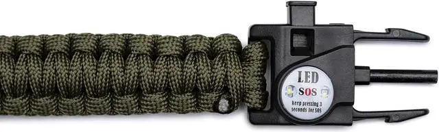 Alt view image 5 of 7 - Focus Emergency Survival Multi-Tool Paracord Bracelet (2-Pack)