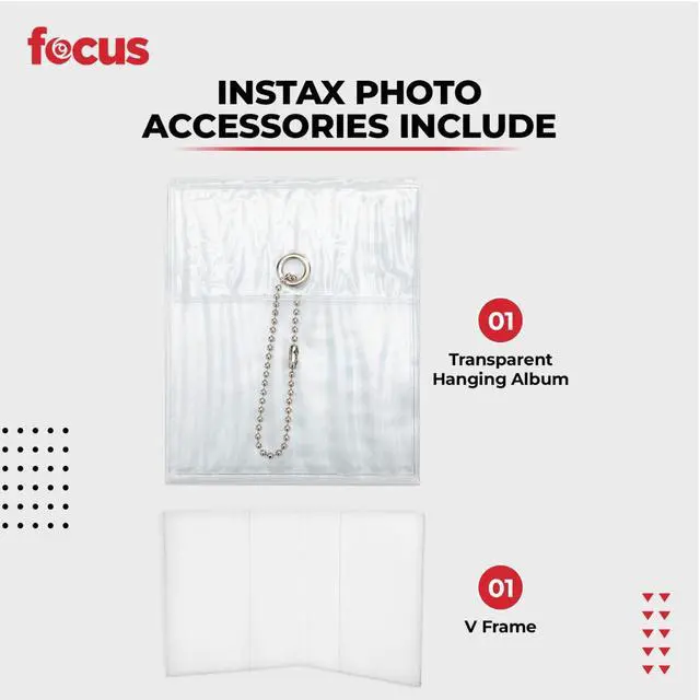 Alt view image 4 of 7 - Polaroid Accessory Bundle with Transparent Hanging Album, V Frame & Paper Frame