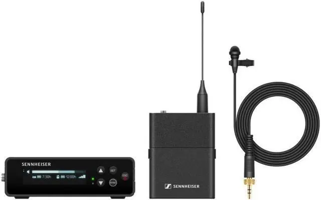 Alt view image 9 of 20 - Sennheiser EW-DP ME 2 SET Camera-Mount Digital Wireless Omni Lavalier Mic System (R1-6: 520 to 576 MHz)