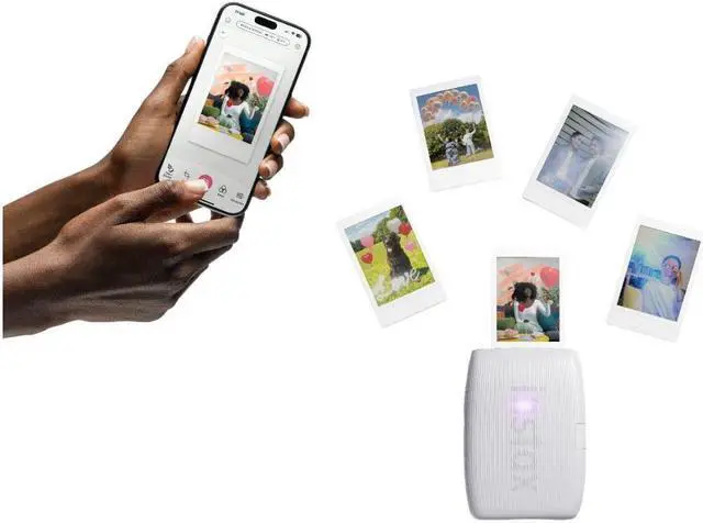 Alt view image 14 of 20 - Fujifilm Instax Mini Link 3 Smartphone Printer - Clay White