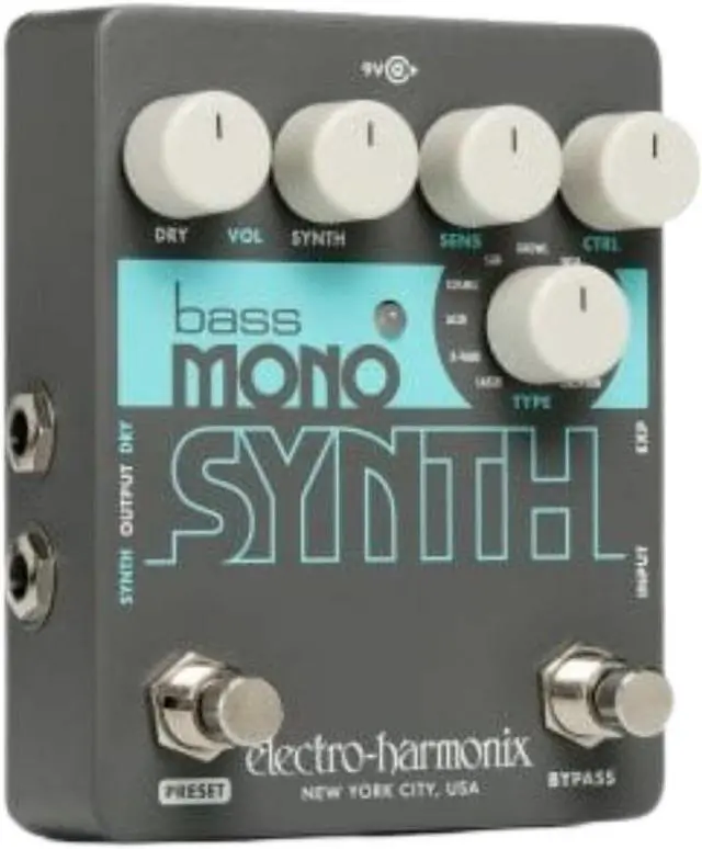 Alt view image 9 of 20 - Electro-Harmonix Bass Mono Synth Bass Synthesizer Pedal