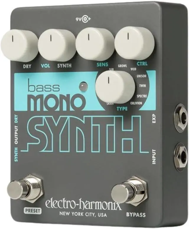 Alt view image 10 of 20 - Electro-Harmonix Bass Mono Synth Bass Synthesizer Pedal