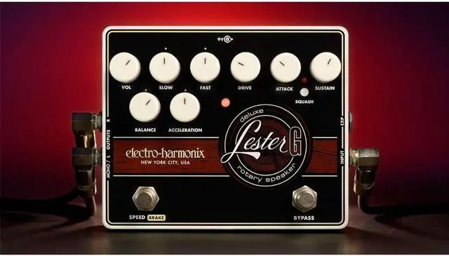 Alt view image 8 of 12 - Electro-Harmonix Lester G Deluxe Rotary Speaker pedal for guitar
