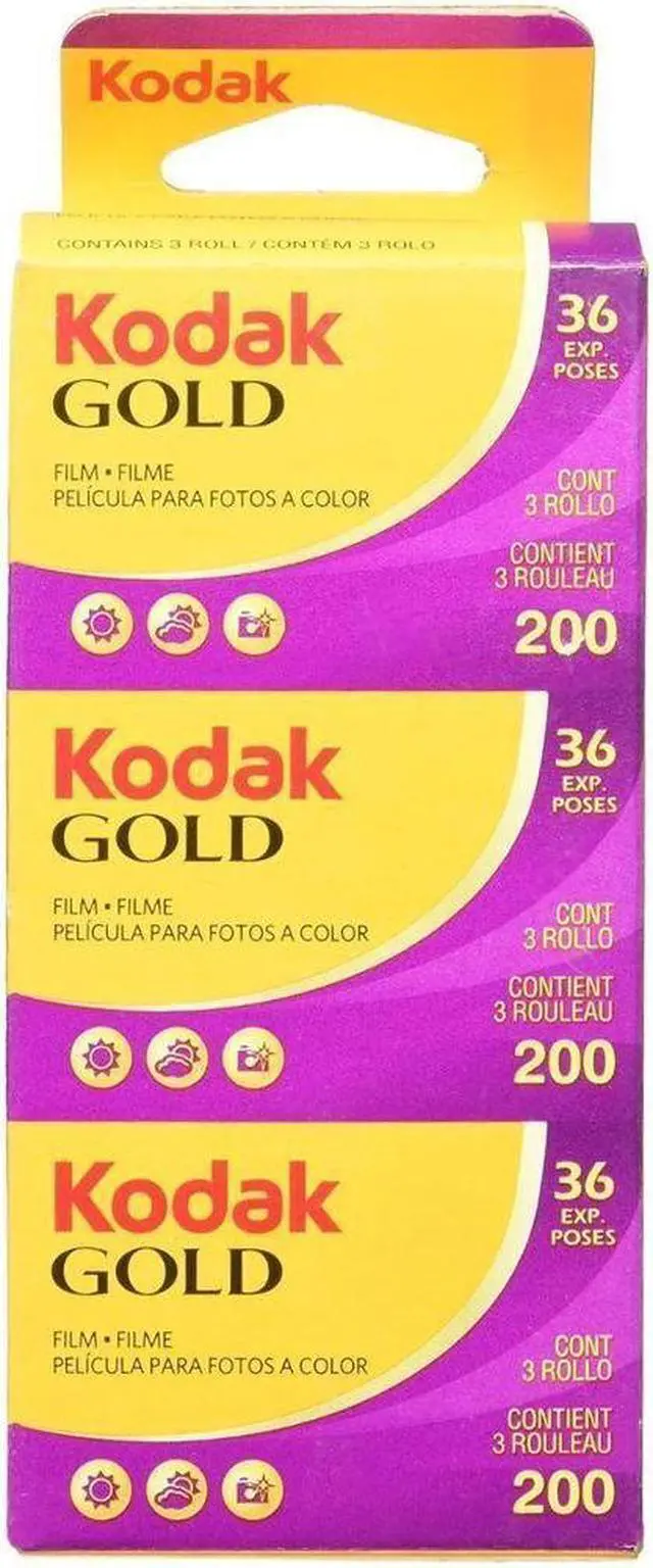 Alt view image 11 of 11 - kodak 1880806 gold 200 Film, gB13536-H - Pack of 3 (Yellow/Purple)