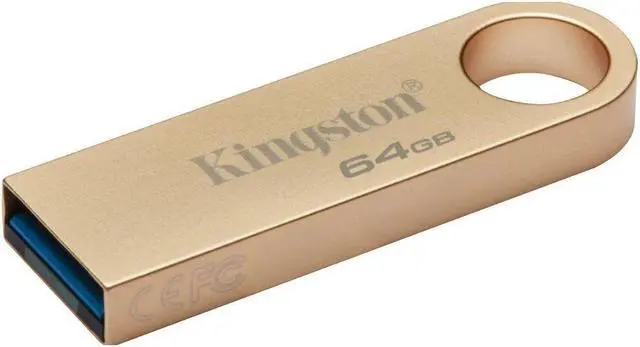 Alt view image 4 of 5 - Kingston DataTraveler SE9 Gen 3- 64GB - 220MB/s read- Metal - USB 3.2 Gen 1 -Gold