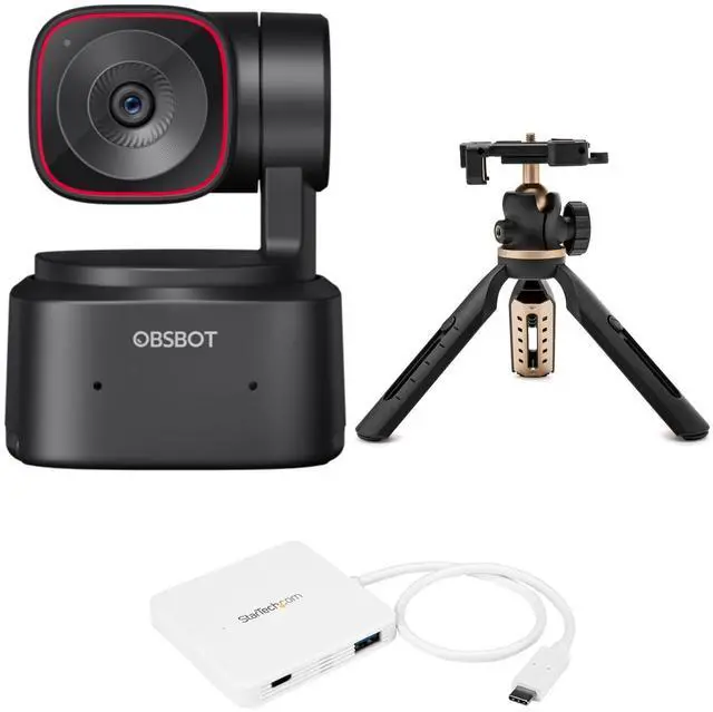 Main image of ROCWARE RC16 4K USB AI Webcam with UHD CMOS Image Sensor, 8x Digital Zoom, Humanoid Tracking, and Auto Framing for Small to Medium-Sized Meeting Rooms