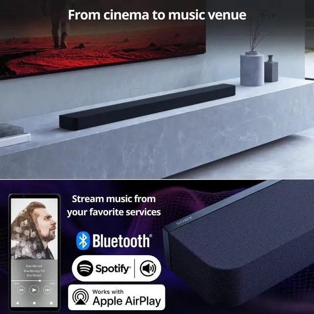 Alt view image 5 of 6 - Sony HT A9000 BRAVIA Black Theater Bar 9 with Dolby Atmos Bundle