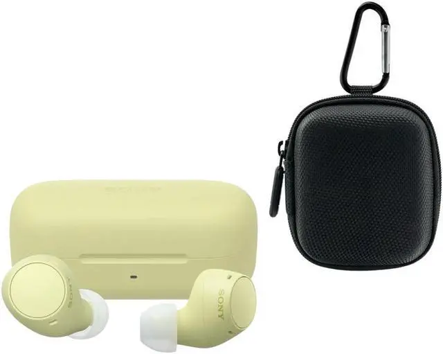 Main image of Sony WF C510 Truly Wireless Yellow Earbuds with Up To 11 Hrs Battery Life Bundle