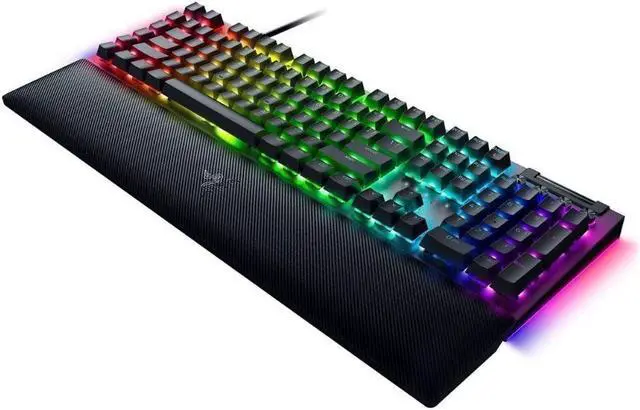 Alt view image 3 of 7 - Razer RZ03-04690200 BlackWidow V4 Full Size Wired Mechanical Green Switch Gaming Keyboard with Chroma RGB