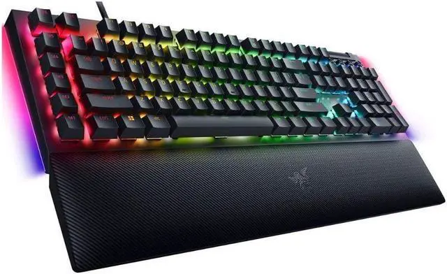 Alt view image 2 of 7 - Razer RZ03-04690200 BlackWidow V4 Full Size Wired Mechanical Green Switch Gaming Keyboard with Chroma RGB