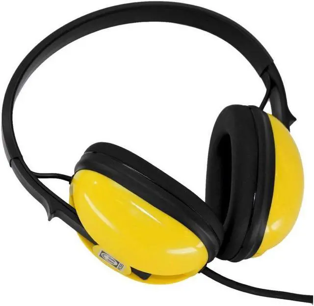 Main image of Minelab EQUINOX Waterproof Adjustable Fit Black and Yellow Headphones