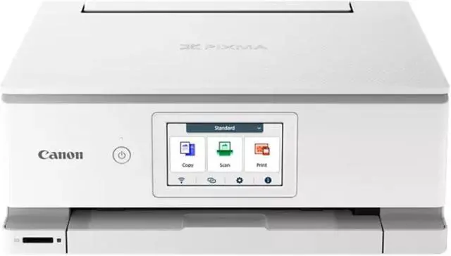 Main image of Canon PIXMA TS8820 Wireless 3 In 1 White Home Printer with Color LCD Touchscreen