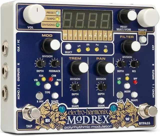 Main image of Electro-Harmonix Mod Rex Polyrhythmic Modulator Guitar Pedal with 4 Modulations
