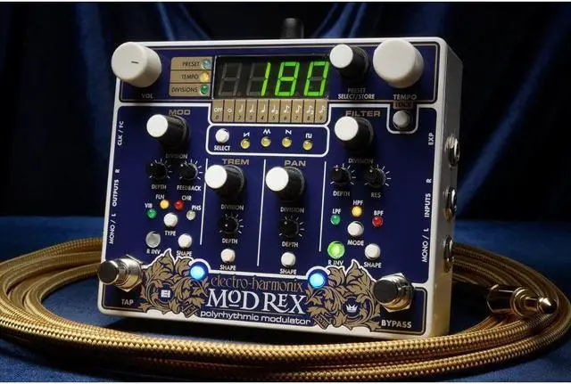 Alt view image 5 of 7 - Electro-Harmonix Mod Rex Polyrhythmic Modulator Guitar Pedal with 4 Modulations