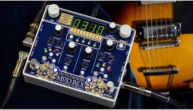 Alt view image 6 of 7 - Electro-Harmonix Mod Rex Polyrhythmic Modulator Guitar Pedal with 4 Modulations